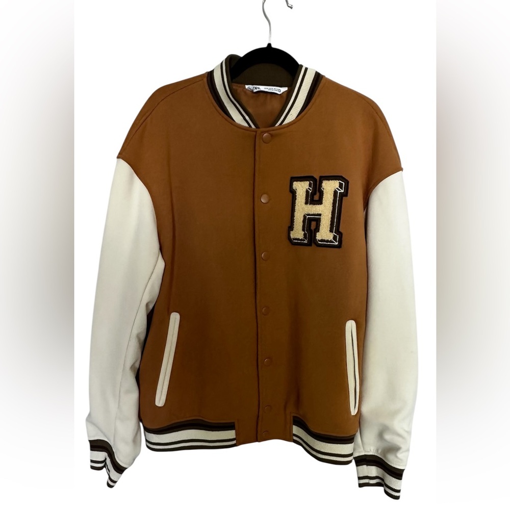 ZARA Varsity Jacket with H Patch